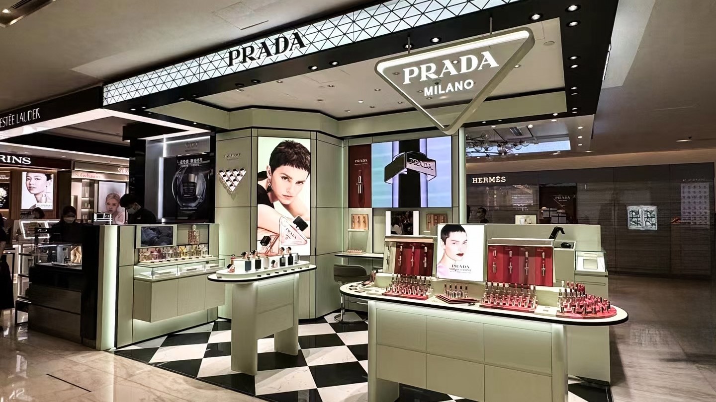 Prada Beauty Consignment Counter Popup Sogo Causeway Bay Hong Kong POTOMACASIA